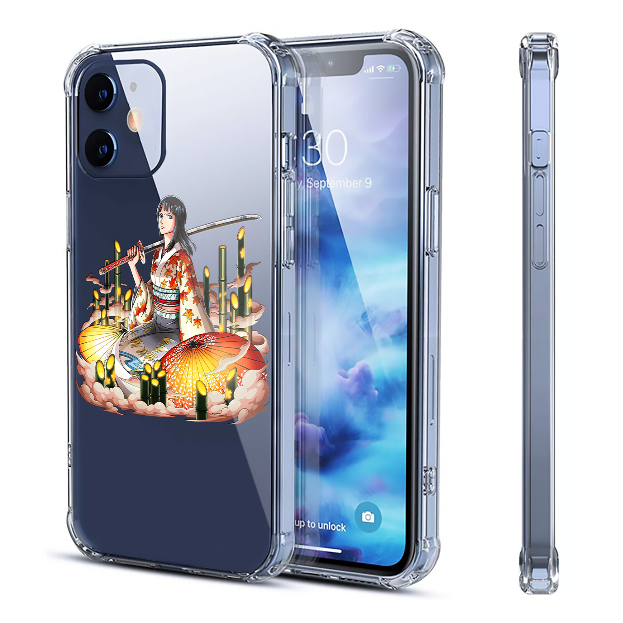 （画像用） ワンピース ニコ・ロビン ONE PIECE Nico Robin 【iPhone 12シリーズ対応】透明スマホケース（クリアソフトケース）